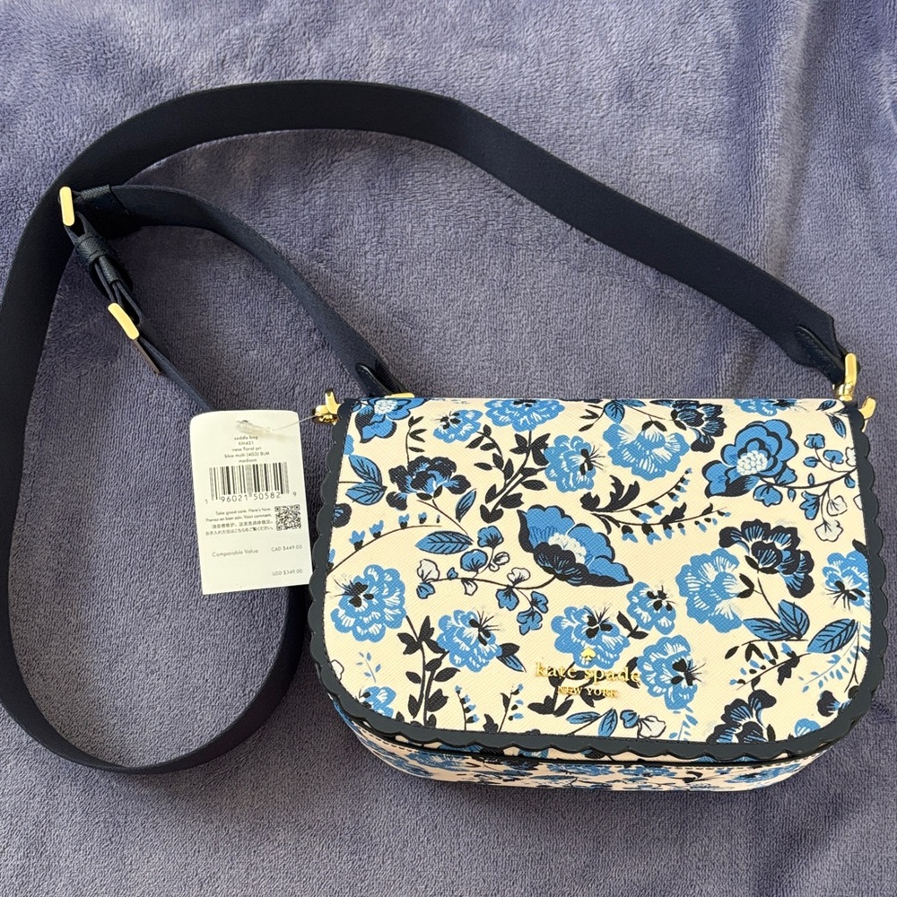 Kate Spade Vase Floral Pri Saddle Bag